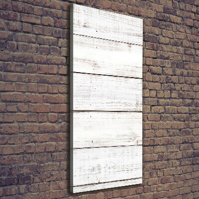 Verticale foto op canvas Houten muur