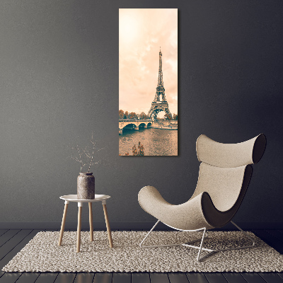 Verticale foto op canvas Eiffeltoren Parijs