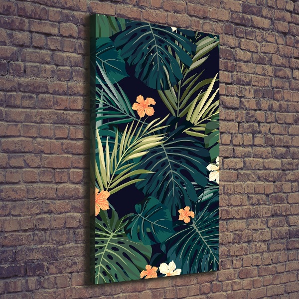 Verticale canvasfoto Hawaiiaanse bloemen