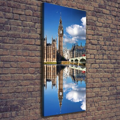 Verticaal canvasschilderij Big Ben Londen