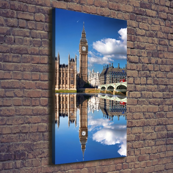 Verticaal canvasschilderij Big Ben Londen