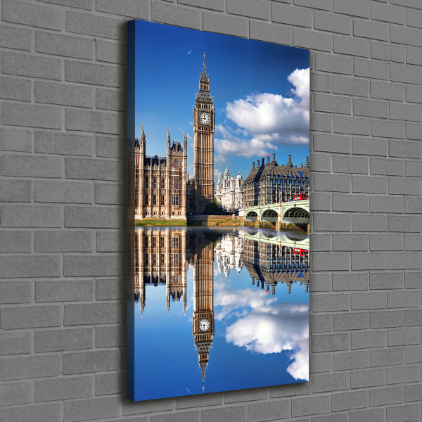 Verticaal canvasschilderij Big Ben Londen