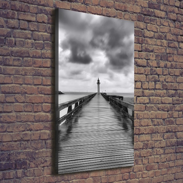 Verticale canvasfoto Vuurtoren