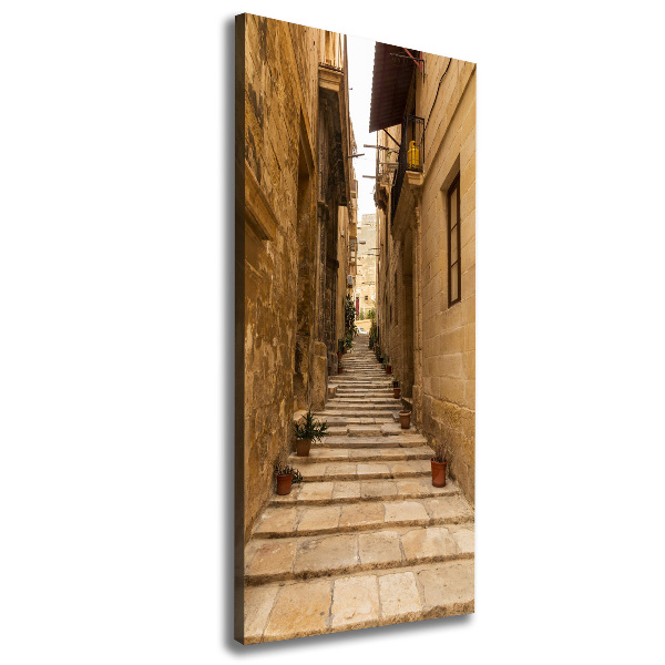 Verticale foto op canvas Straten in Malta
