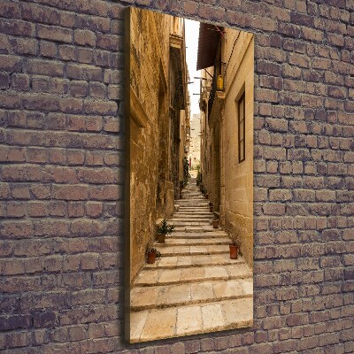 Verticale foto op canvas Straten in Malta