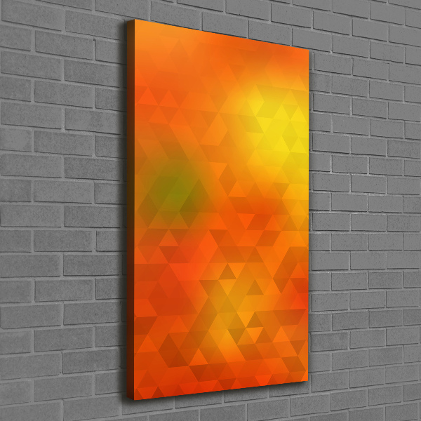 Verticale canvasfoto Abstracte driehoeken