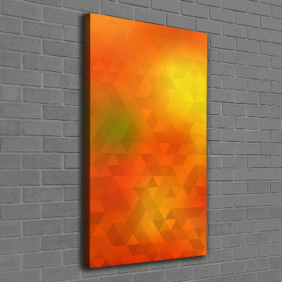 Verticale canvasfoto Abstracte driehoeken