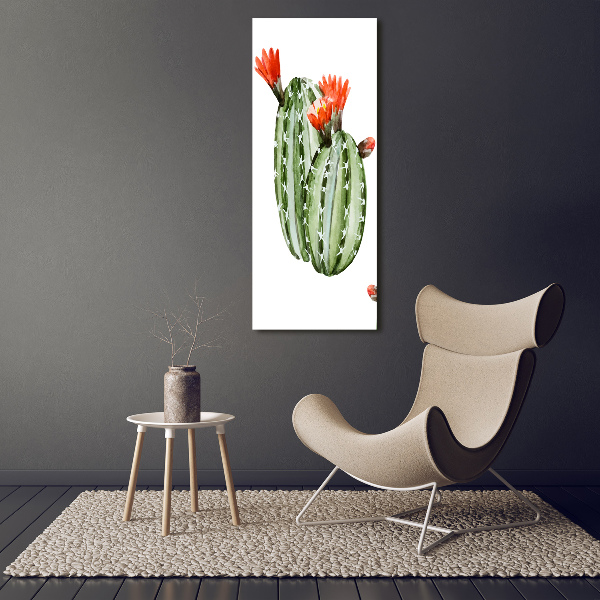 Verticaal schilderij op canvas Cactussen