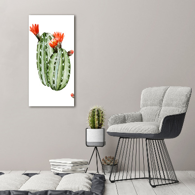 Verticaal schilderij op canvas Cactussen