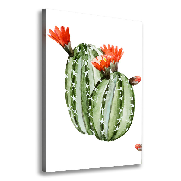 Verticaal schilderij op canvas Cactussen