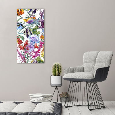 Verticale canvasfoto Onderwaterwereld