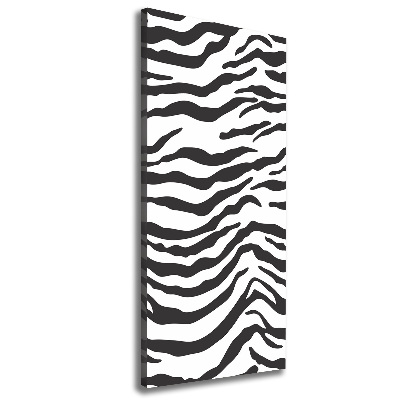 Verticaal canvasschilderij Zebra-achtergrond
