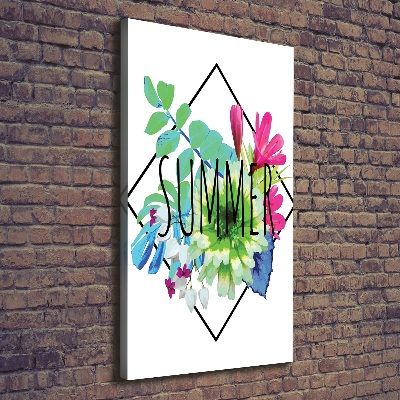 Verticaal schilderij op canvas Zomer