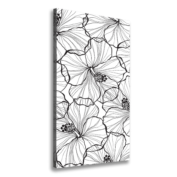 Verticale canvasfoto Hibiscus