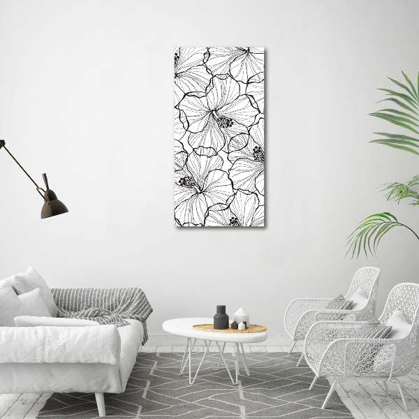 Verticale canvasfoto Hibiscus