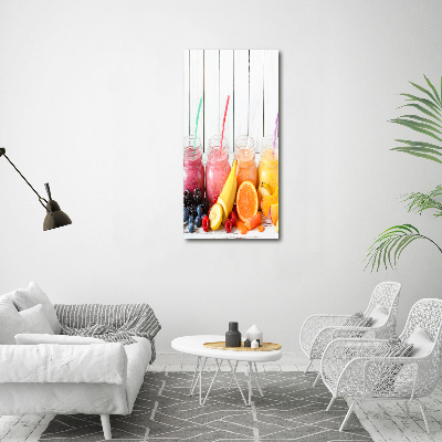 Verticaal schilderij op canvas Kleurrijke cocktails