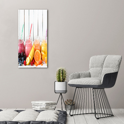 Verticaal schilderij op canvas Kleurrijke cocktails