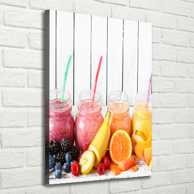 Verticaal schilderij op canvas Kleurrijke cocktails