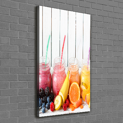Verticaal schilderij op canvas Kleurrijke cocktails