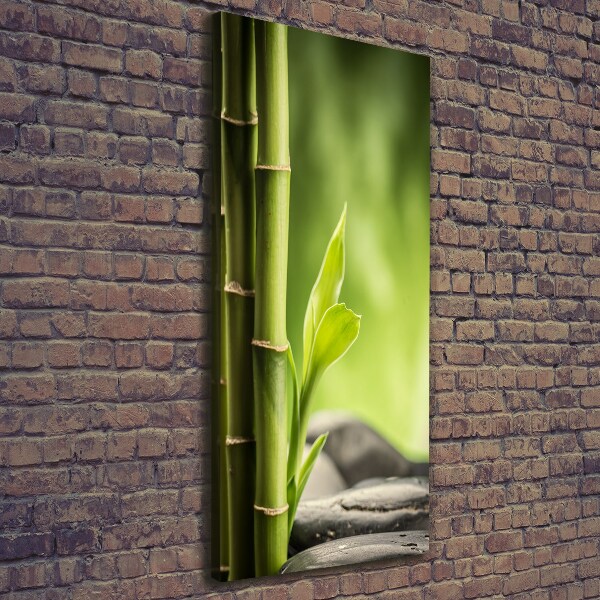 Verticaal schilderij op canvas Bamboe