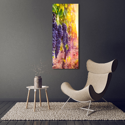 Verticaal canvasschilderij Wijngaard