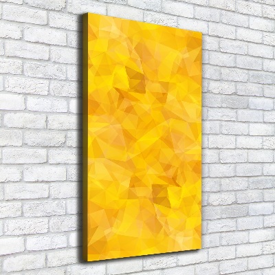 Verticaal schilderij op canvas Abstracte driehoeken