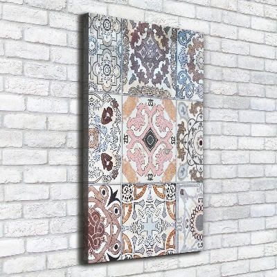 Verticale foto op canvas Keramische tegels