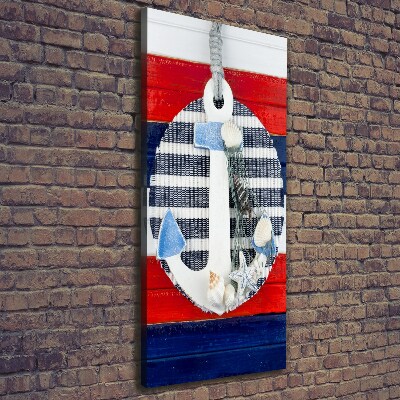 Verticale foto op canvas Anker