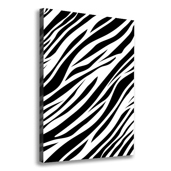Verticaal canvasschilderij Zebra-achtergrond
