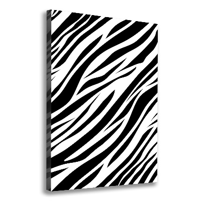 Verticaal canvasschilderij Zebra-achtergrond