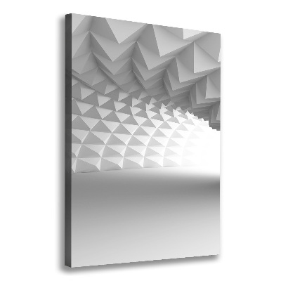 Verticale canvasfoto Abstracte tunnel