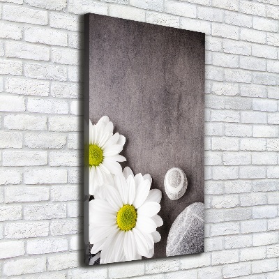 Verticale foto op canvas Gerbera