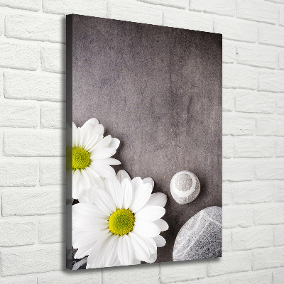 Verticale foto op canvas Gerbera