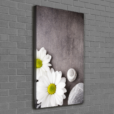 Verticale foto op canvas Gerbera