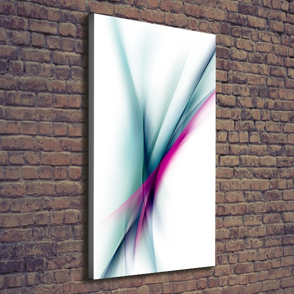 Verticaal schilderij op canvas Abstracte golven
