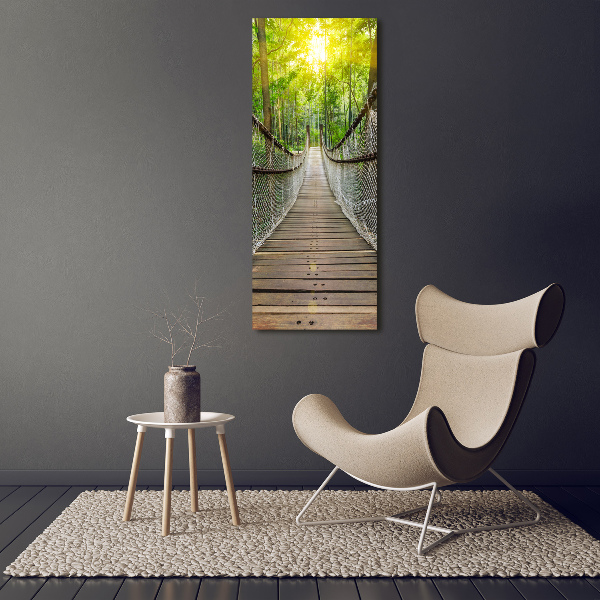 Verticale foto op canvas Hangbrug