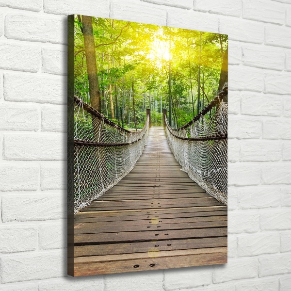 Verticale foto op canvas Hangbrug