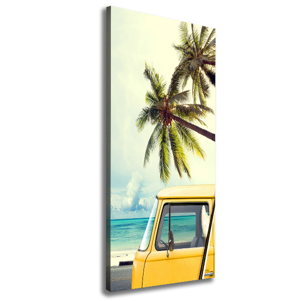 Verticale canvasfoto Tijd om te surfen