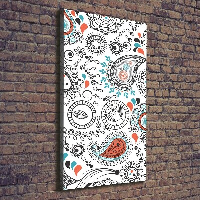 Verticaal schilderij op canvas Ornamenten