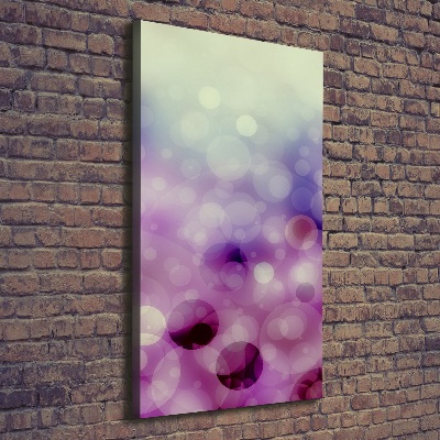 Verticale foto op canvas Paarse wielen