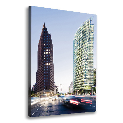 Verticaal canvasschilderij Wolkenkrabbers