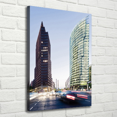 Verticaal canvasschilderij Wolkenkrabbers