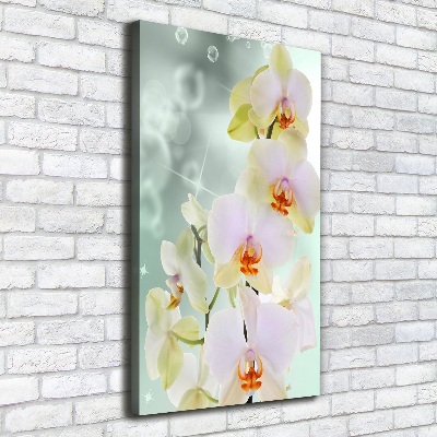 Verticaal canvasschilderij Orchidee