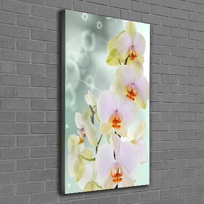 Verticaal canvasschilderij Orchidee