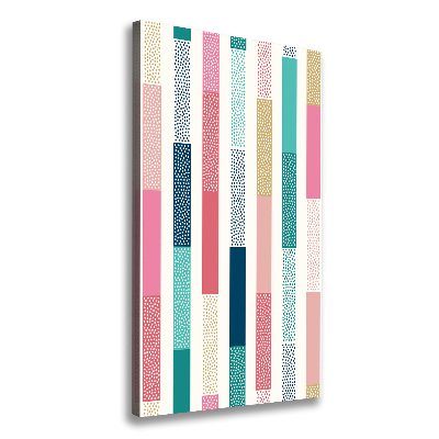 Verticale canvasfoto Kleurrijke strepen