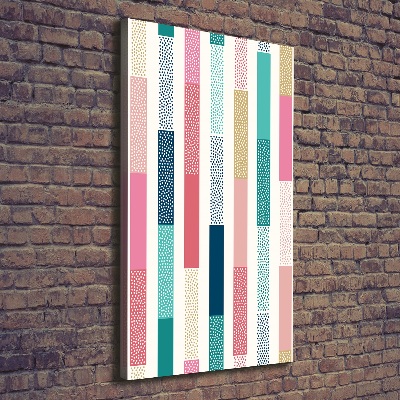 Verticale canvasfoto Kleurrijke strepen