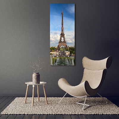 Verticale canvasfoto Eiffeltoren Parijs