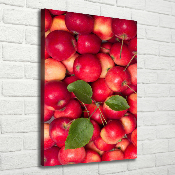 Verticaal canvasschilderij Rode appels