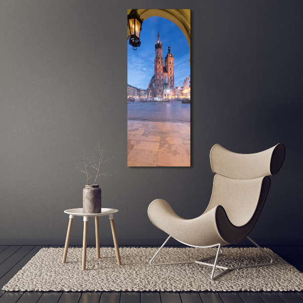 Verticaal schilderij op canvas Krakau, Polen