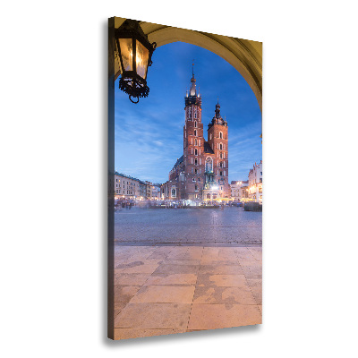 Verticaal schilderij op canvas Krakau, Polen
